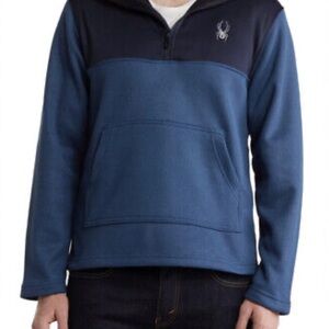 Spyder Blue and Navy Pullover 1/4 zipper size M